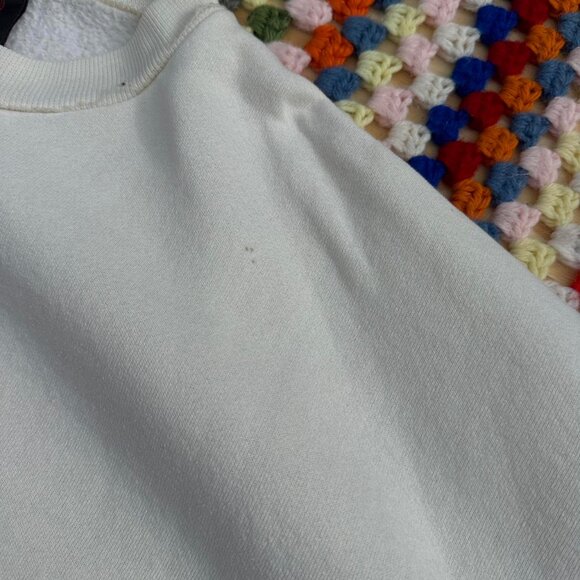 Vintage Ohio State Sweatshirt โ White Crewneck Pullover Size XL - Picture 4 of 7